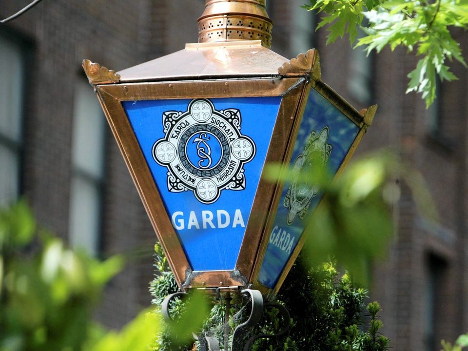Garda sign Stock image