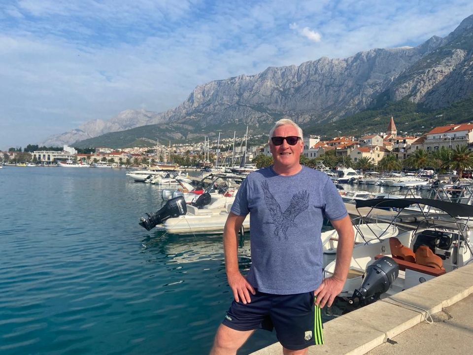 Pat Spillane enjoys the Makarska sunshine