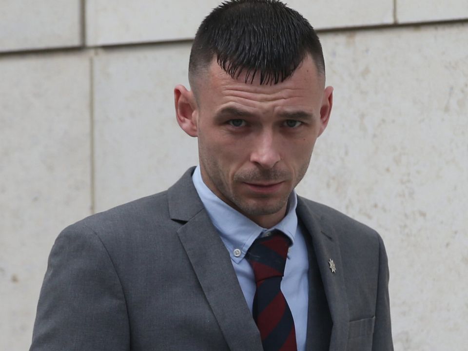 David Morrisey (29)  of Glendale Meadow, Leixlip, Co Kildare is on trial in the Dublin Circuit Court where he has pleaded not guilty to driving without due care and attention, thereby causing Mr Boland's death on April 18th 2018 Pic Collins Courts