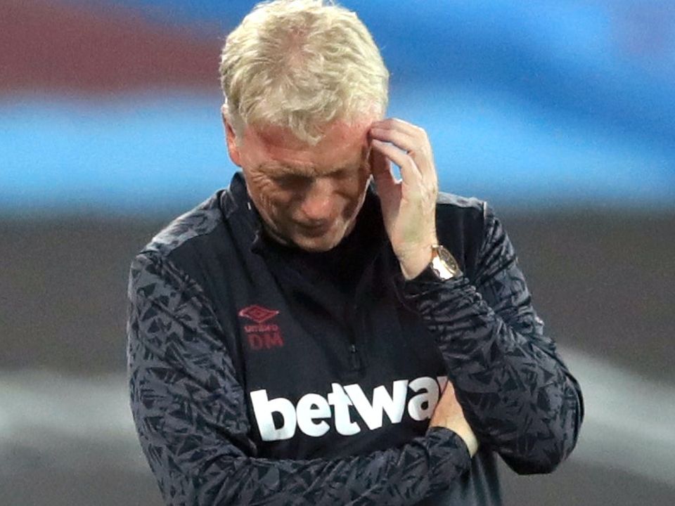 West Ham will be without manager David Moyes during Sunday evening’s game with Wolves (Adam Davy/PA)