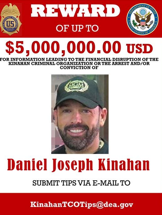 U.S. authorities issued wanted posters for members of the Kinahan family. 