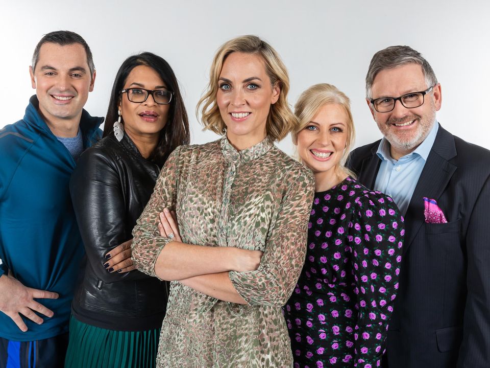 Dr Sumi Dunne with the Operation Transformation team, Karl Henry, Kathryn Thomas, Aoife Hearne and Dr Eddie Murphy