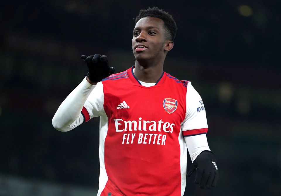 Eddie Nketiah is yet to agree to a new contract at the Emirates Stadium (Mike Egerton/PA)