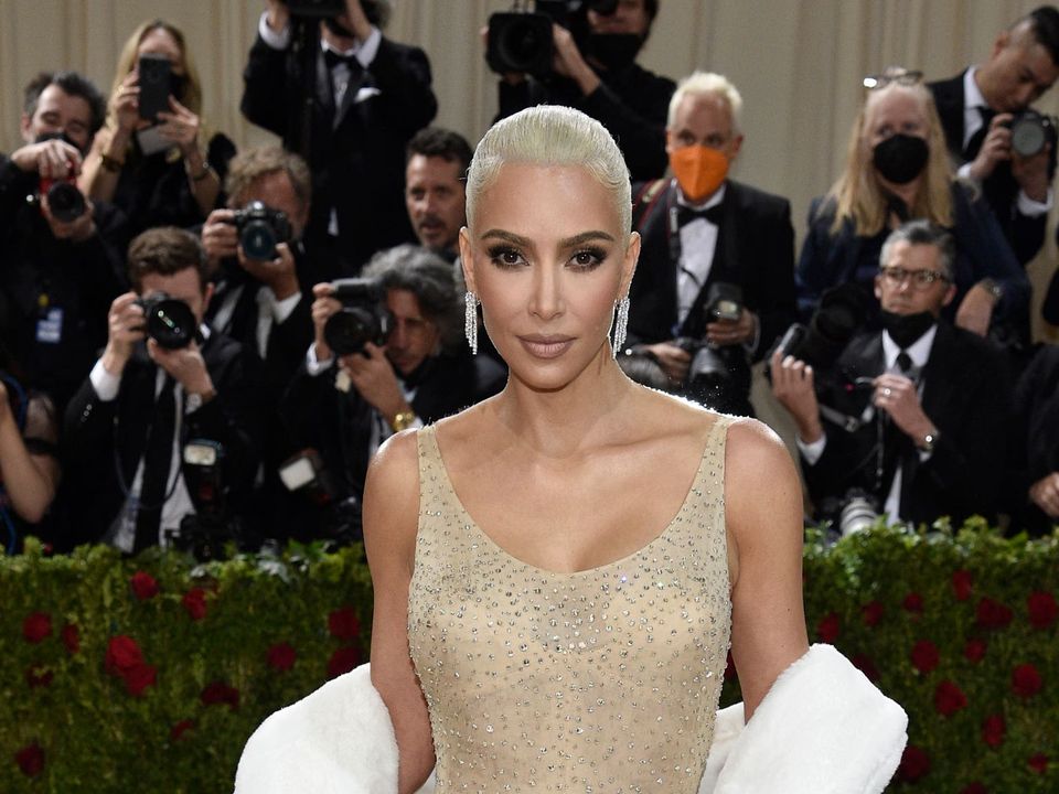 Kim Kardashian ‘so honoured’ to be wearing historic Marilyn Monroe gown (Evan Agostini/AP)