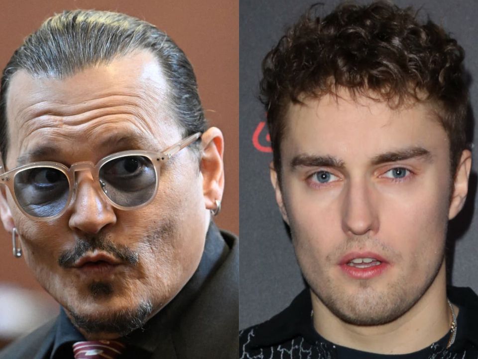 Johnny Depp and Sam Fender (Getty)