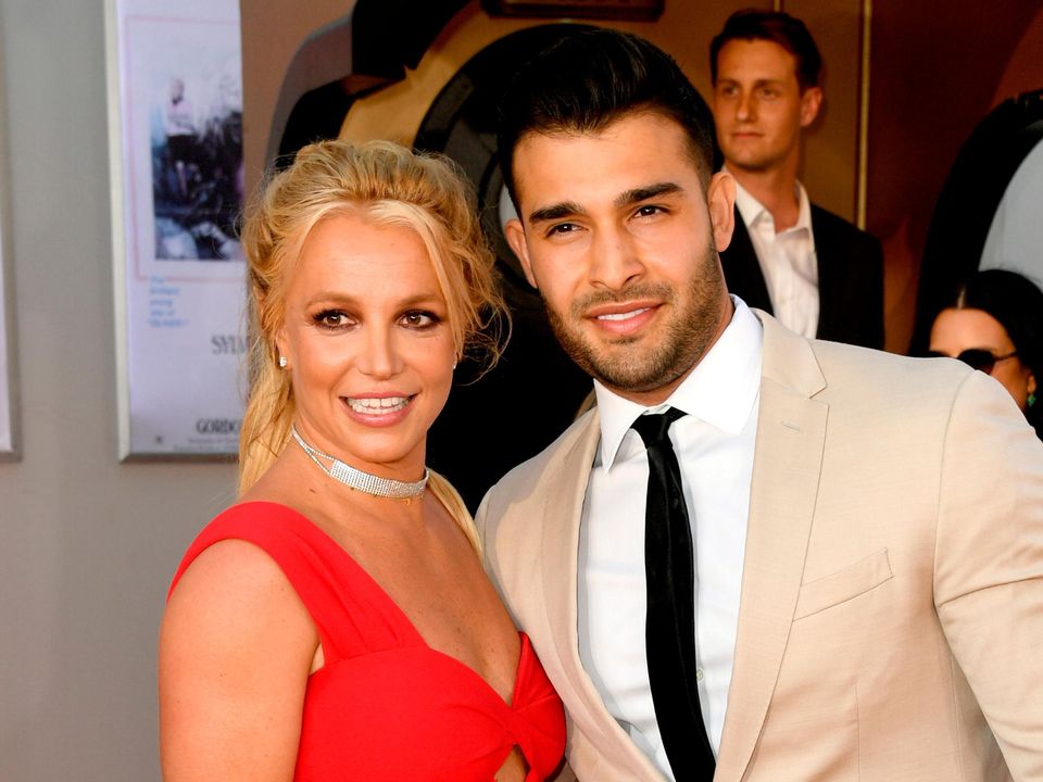 Britney Spears and her fiancé Sam Asghari. Photo: Kevin Winter/Getty Images