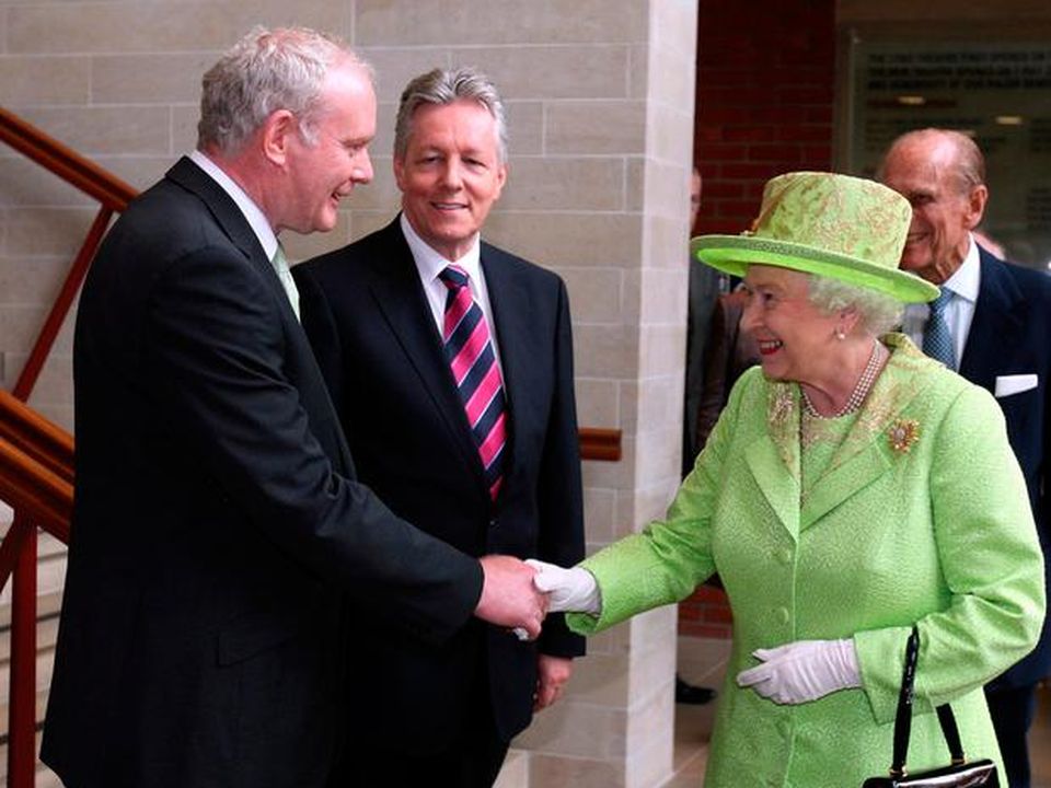 This handshake between Martin McGuinness and Queen Elizabeth II was viewed as deeply symbolic.