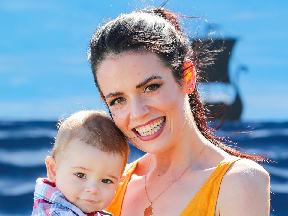 Carla Piera FitzGerald and her son Brannach (7 months) pictured for Sunday World Magazine.   Picture; Gerry Mooney  
