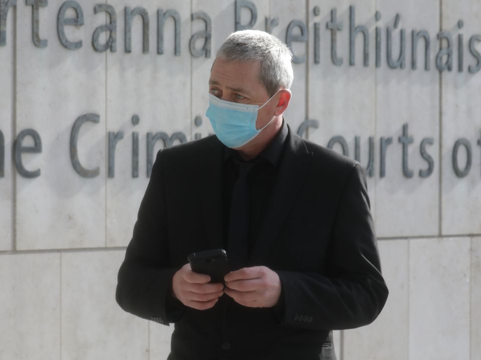 James Murphy outside the Criminal Courts of Justice