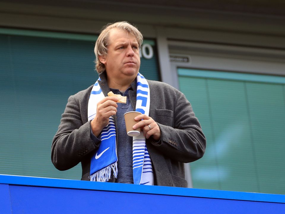 Chelsea owner Todd Boehly watched on at Stamford Bridge (Bradley Collyer/PA)