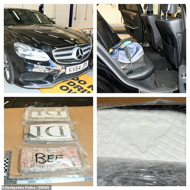 By monitoring the gang’s messages, police were able to intercept a 7kg package of cocaine in Derby, April 2020