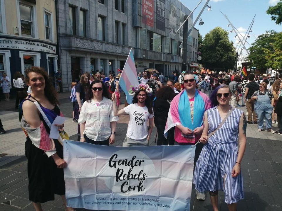The Trans+ Pride rally which took place in Cork last year.