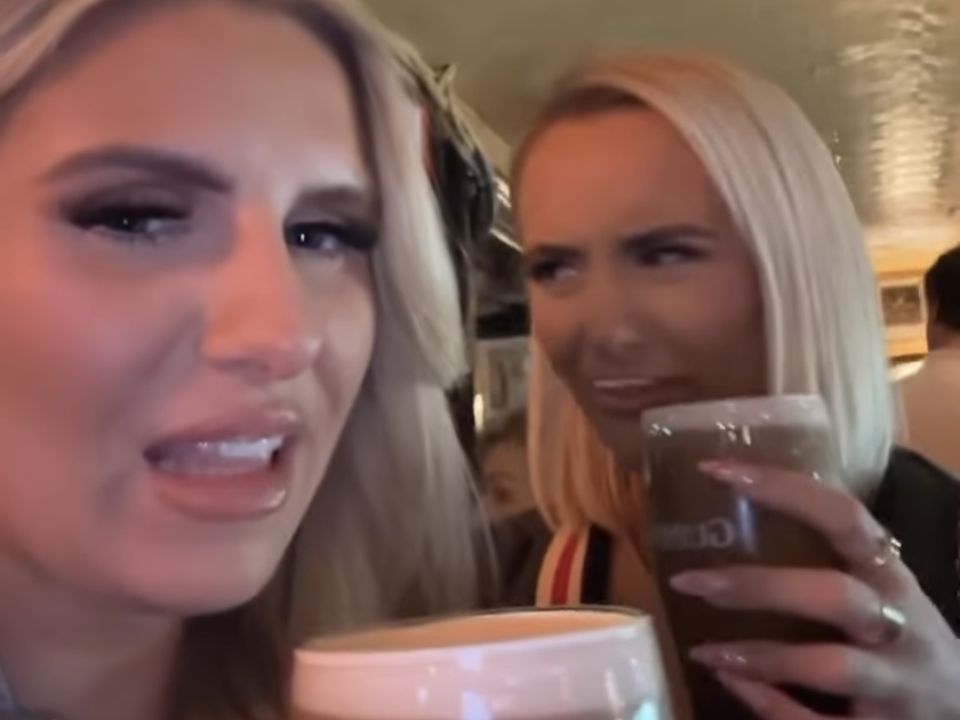 The girls were not too keen on the taste of Guinness.