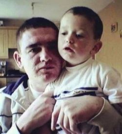 Aaron Cunningham with his father Paul Cunnigham who was murdered