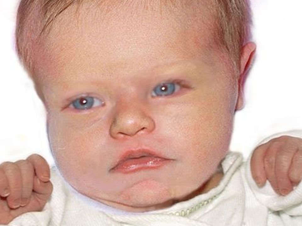 A computer generated image of what baby Carrie may have looked like