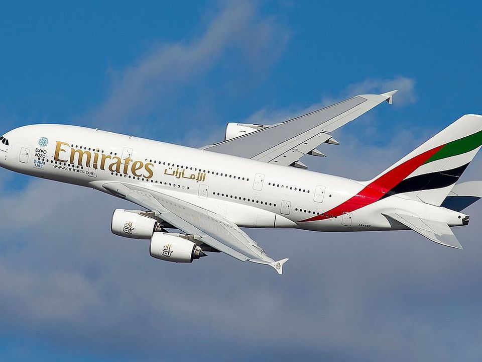 An Emirates Airbus A380