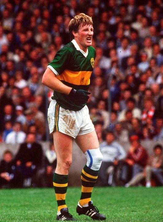Pat Spillane in action for Kerry during the GAA All-Ireland Senior Football Championship Final  in 1986