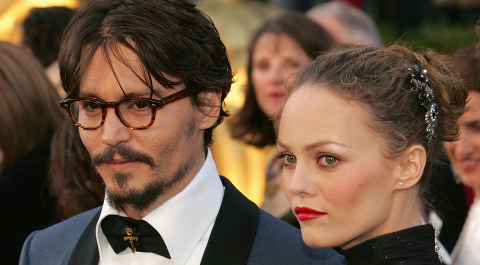 Johnny Depp and ex-partner Vanessa Paradis