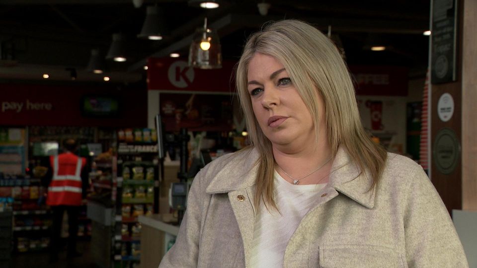 Elaine Brennan, an area Manager for Circle K in Dublin,  said she has seen "staff members being verbally abused, racially abused, and physically abused." Photo: RTÉ Prime Time