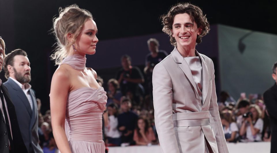 Lily-Rose on the red carpet with ex-boyfriend Timothée Chalamet