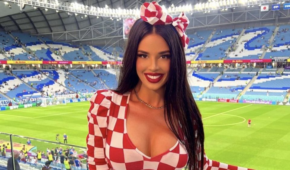 Former Miss Croatia at the World Cup