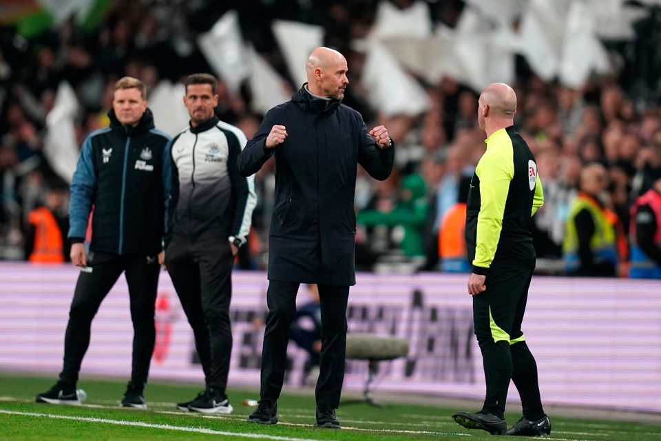 An early-season victory over Liverpool turned the tide for manager Erik ten Hag. Photo: John Walton/PA Wire.