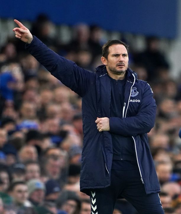 Frank Lampard is hoping to get Everton moving upwards (Peter Byrne/PA)
