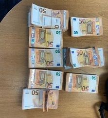 Gardai seized €39,750 in cash in Kildare and Meath as part of Operation Tara. Picture: Garda Info