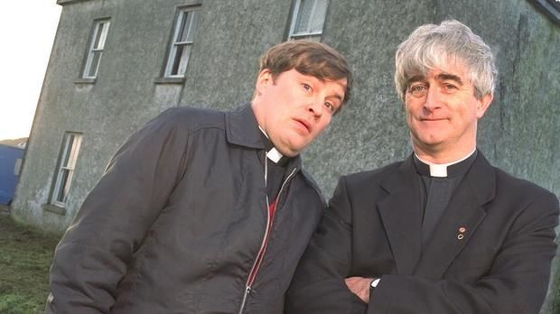 Dermot Morgan with Ardal O'Hanlon