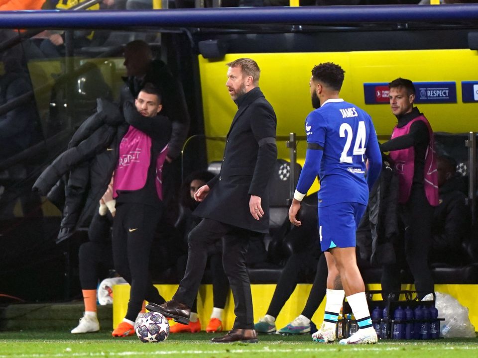 Chelsea manager Graham Potter promised his side will learn from their mistakes before hosting Borussia Dortmund in the second leg (Tim Goode/PA)
