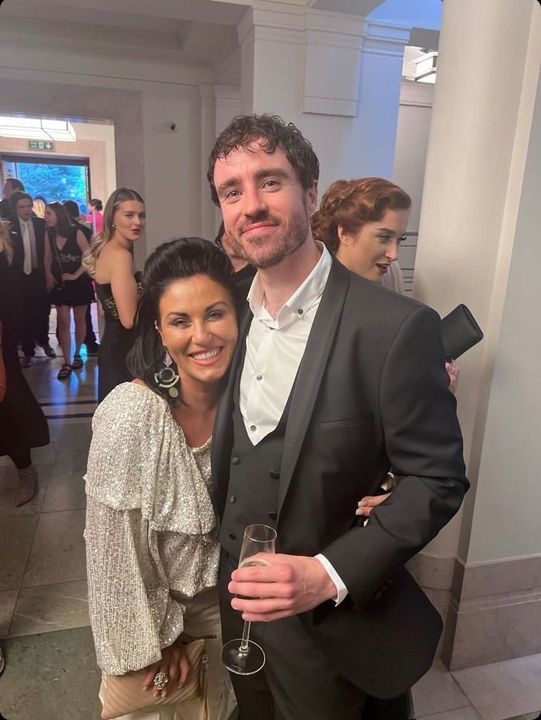 Aidan with Jessie Wallace, who plays Kat Slater in the soap