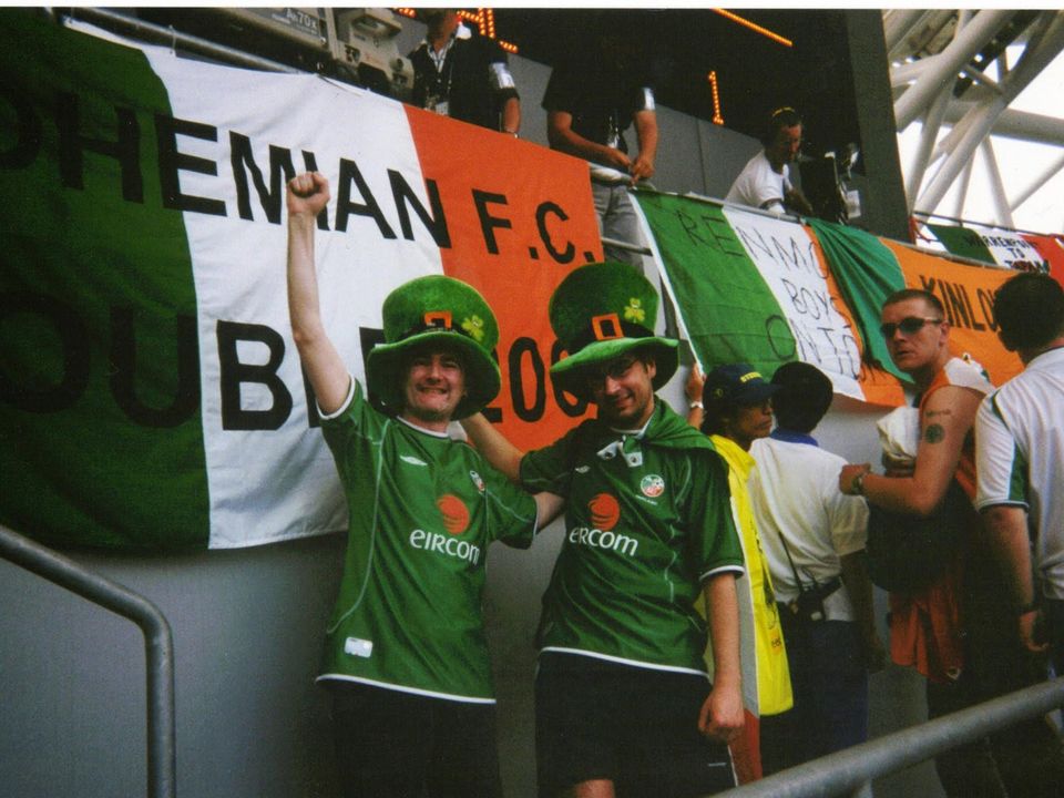 Irish supporter Tony Considine in Japan during the 2002 World Cup