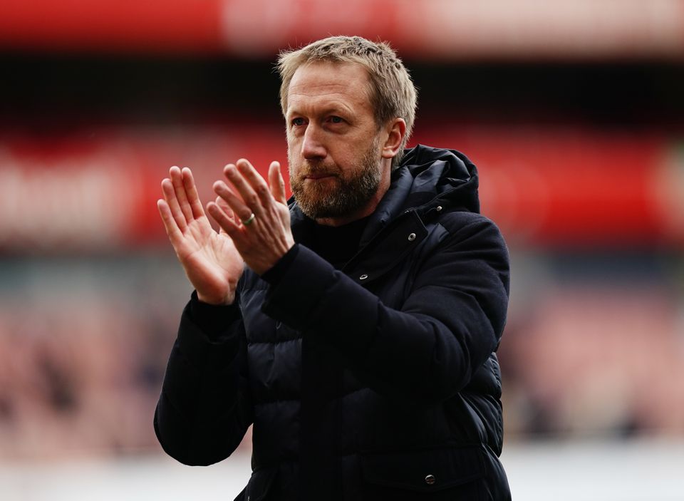 Graham Potter enjoyed his afternoon in north London (Aaron Chown/PA)