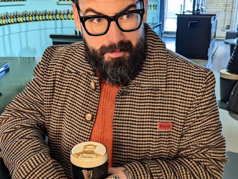 Gav Murphy enjoys a pint at the Guinness Storehouse
