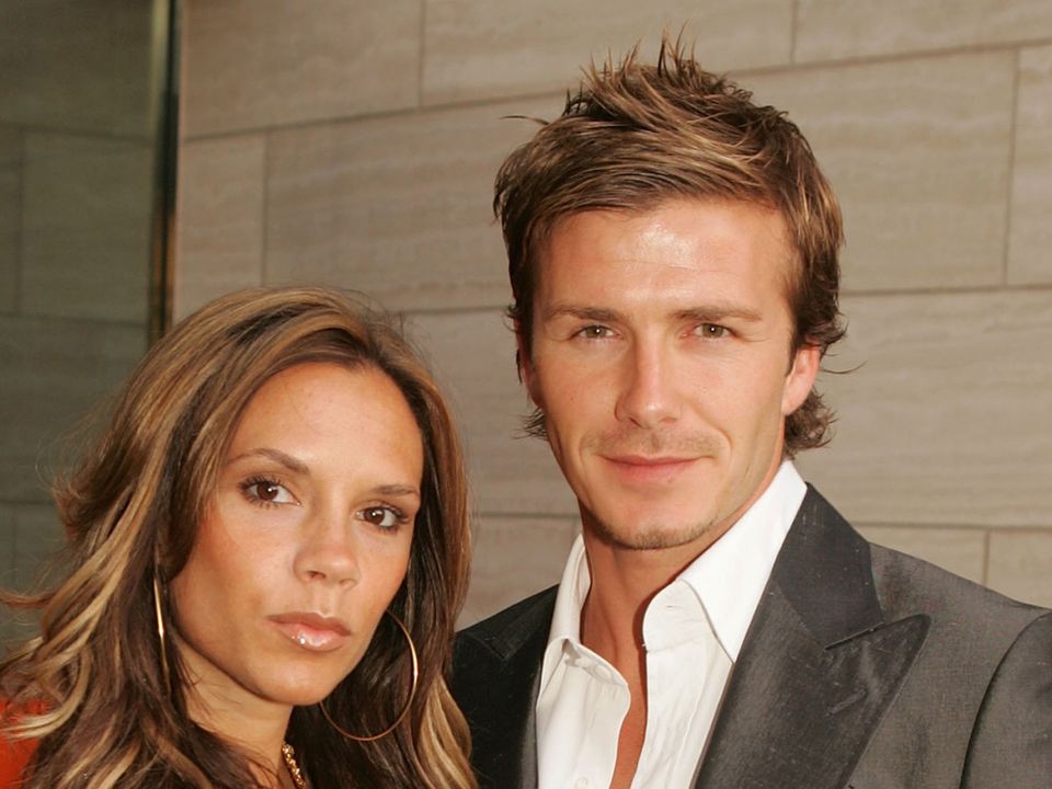 England and Real Madrid football player David Beckham and wife Victoria