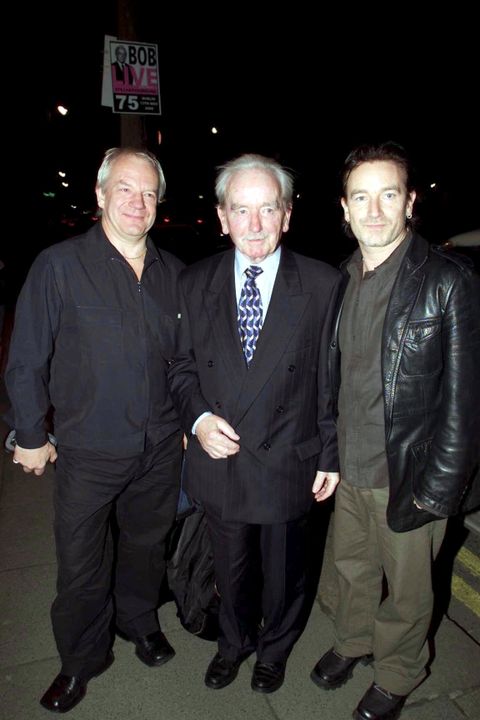 Bono and his brother Norman pictured with their father Bob. Photo: Colin Keegan