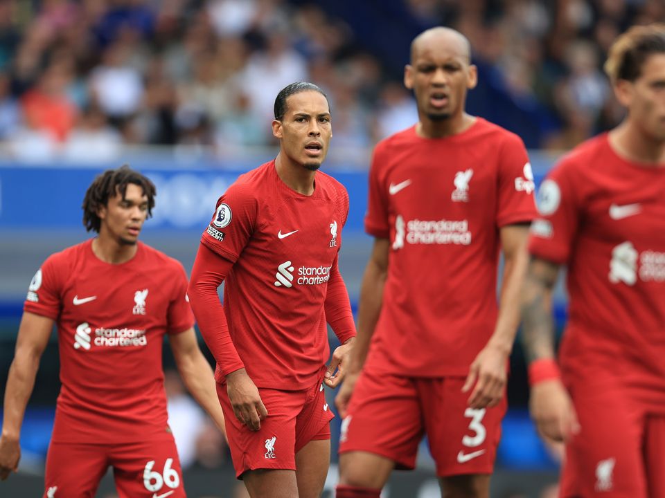 LIVERPOOL, ENGLAND - SEPTEMBER 03: Virgil van Dijk of Liverpool looks on during the Premier League match between Everton FC and Liverpool FC at Goodison Park on September 3, 2022 in Liverpool, United Kingdom. (Photo by Simon Stacpoole/Offside/Offside via Getty Images)