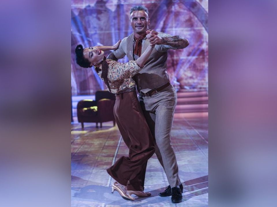 Paul Brogan with partner Salome Chachua on RTÉ's Dancing With the Stars