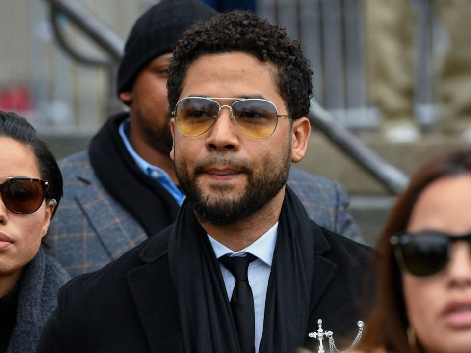 In this Feb. 24, 2020 file photo, former “Empire” actor Jussie Smollett leaves the Leighton Criminal Courthouse in Chicago. (AP Photo/Matt Marton, File)