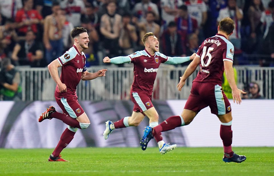 It was a memorable night for the Hammers in Lyon (Adam Davy/PA)