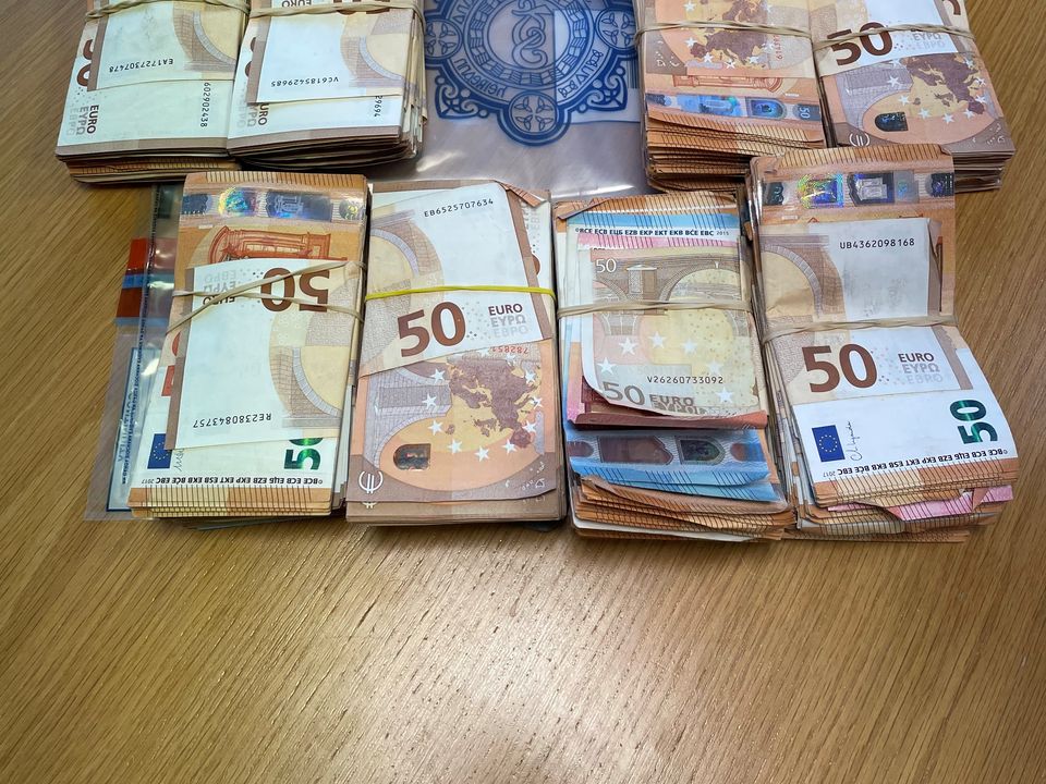 Gardaí discovered a total of €130k