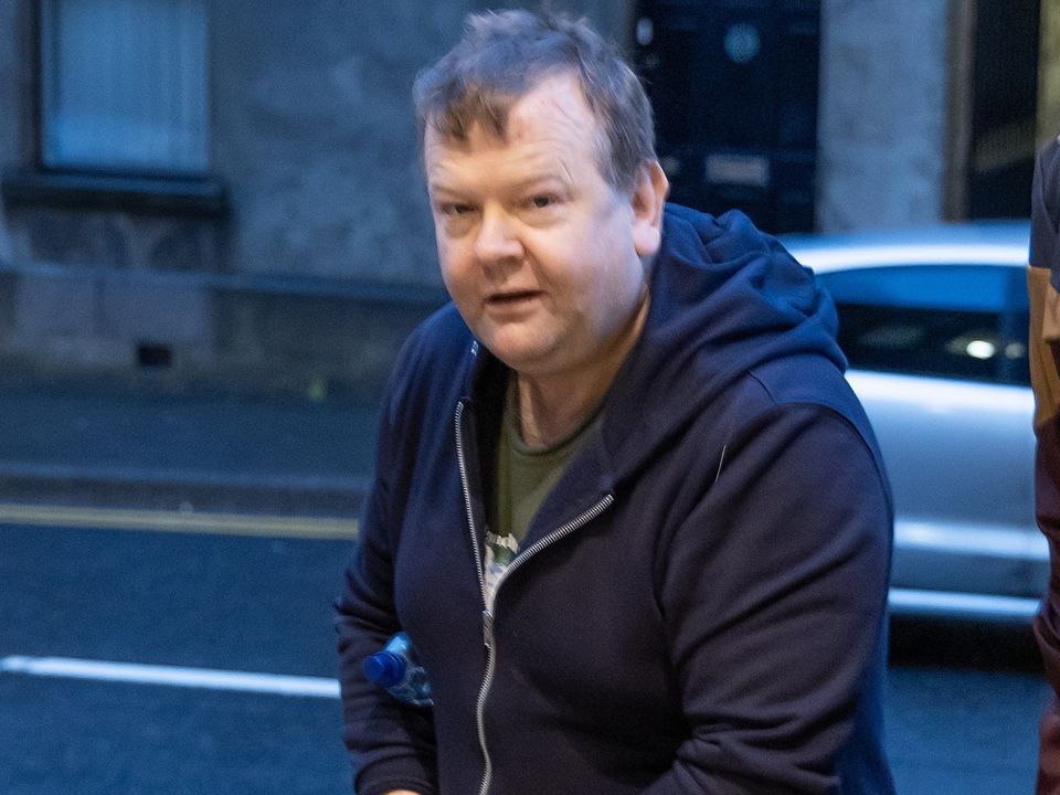 Edward Connors arriving at the sitting of the court.