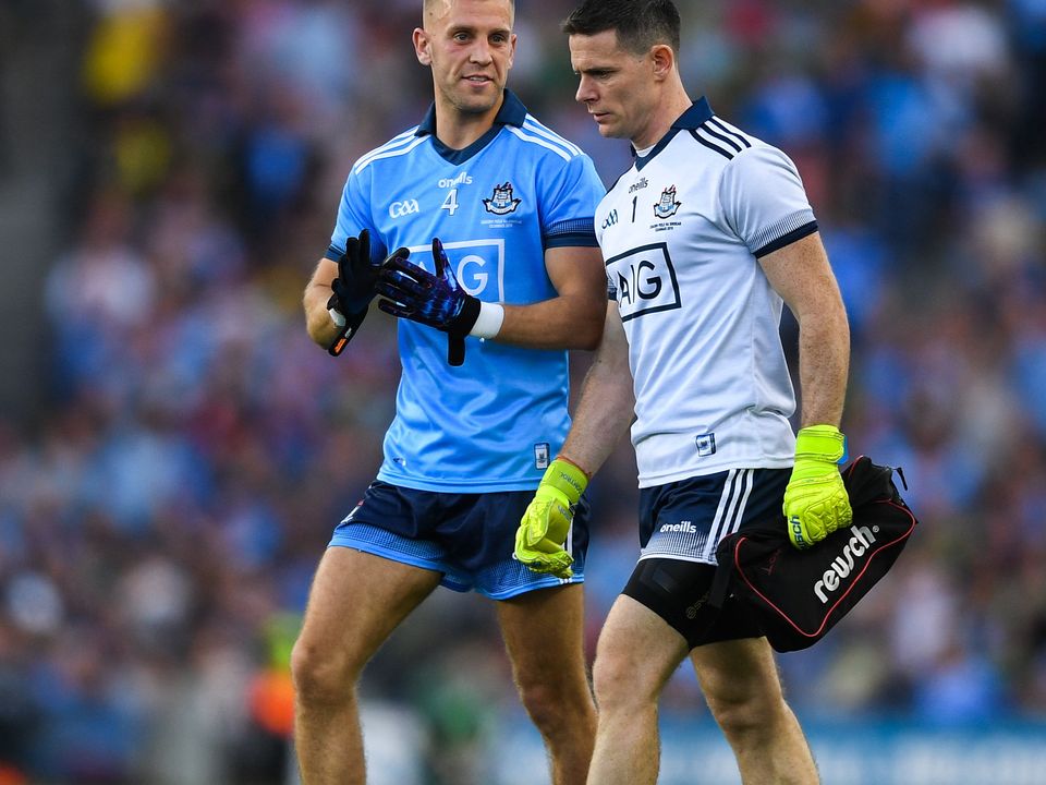 Jonny Cooper (left) stepped away from the Dublin set-up ahead of the 2023 season. Image: Sportsfile.