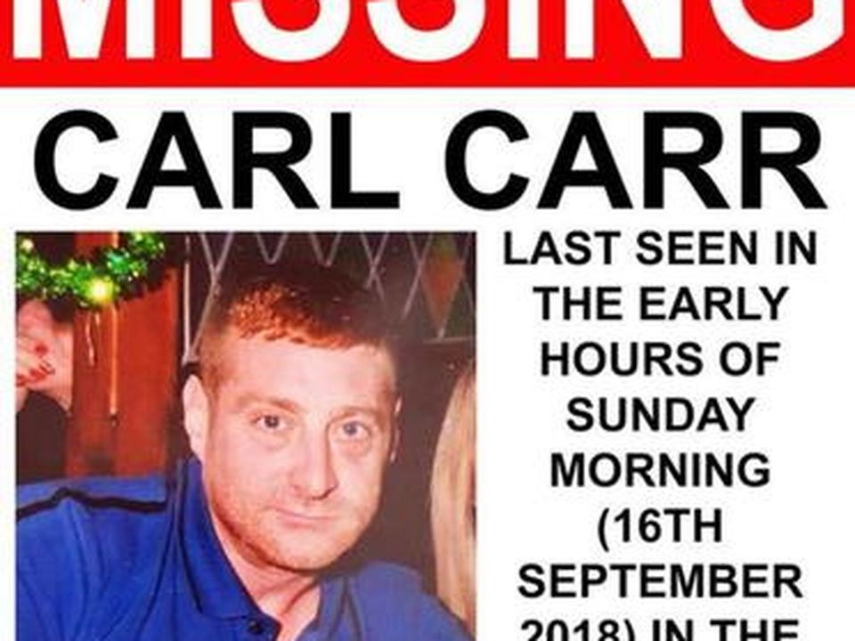 A poster for Carl Carr posted in Spain after he went missing