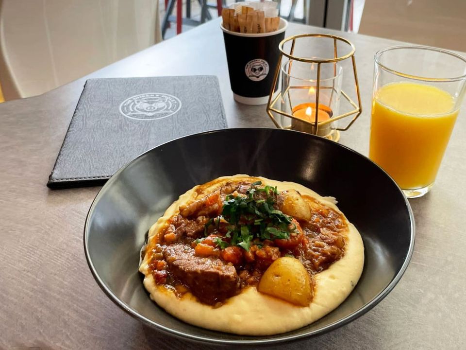 The tasty beef stew