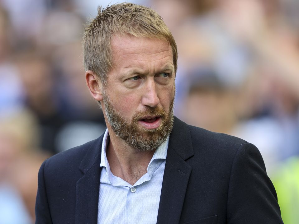 BRIGHTON, ENGLAND - SEPTEMBER 04: Head Coach Graham Potter of Brighton & Hove Albion during the Premier League match between Brighton & Hove Albion and Leicester City at American Express Community Stadium on September 04, 2022 in Brighton, England. (Photo by Robin Jones/Getty Images)