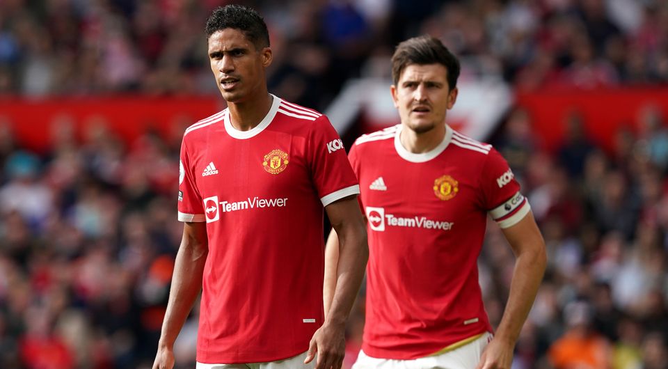 Raphael Varane (left) and Harry Maguire are at the heart of the Manchester United defence (Martin Rickett/PA)