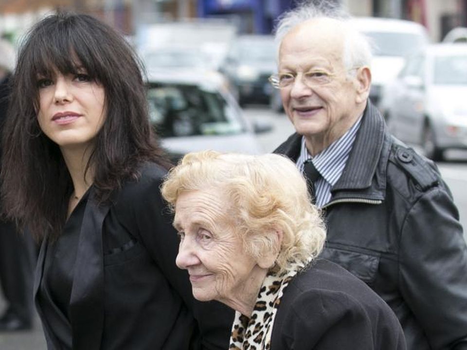 Imelda with her mam Madge, who died last year aged 94, and her dad Tony in 2017