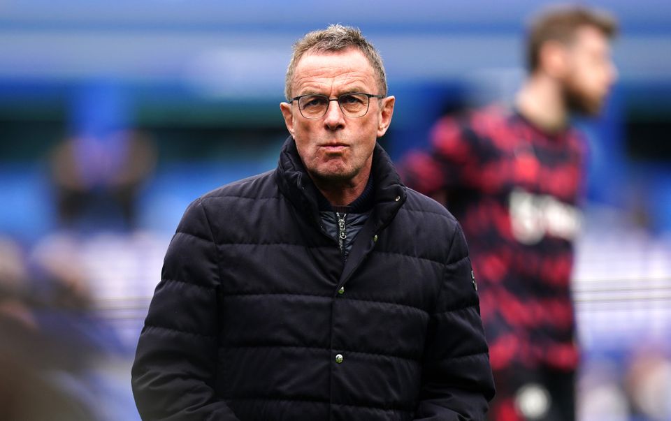 Manchester United have slipped to seventh in the Premier League under interim manager Ralf Rangnick (Martin Rickett/PA)