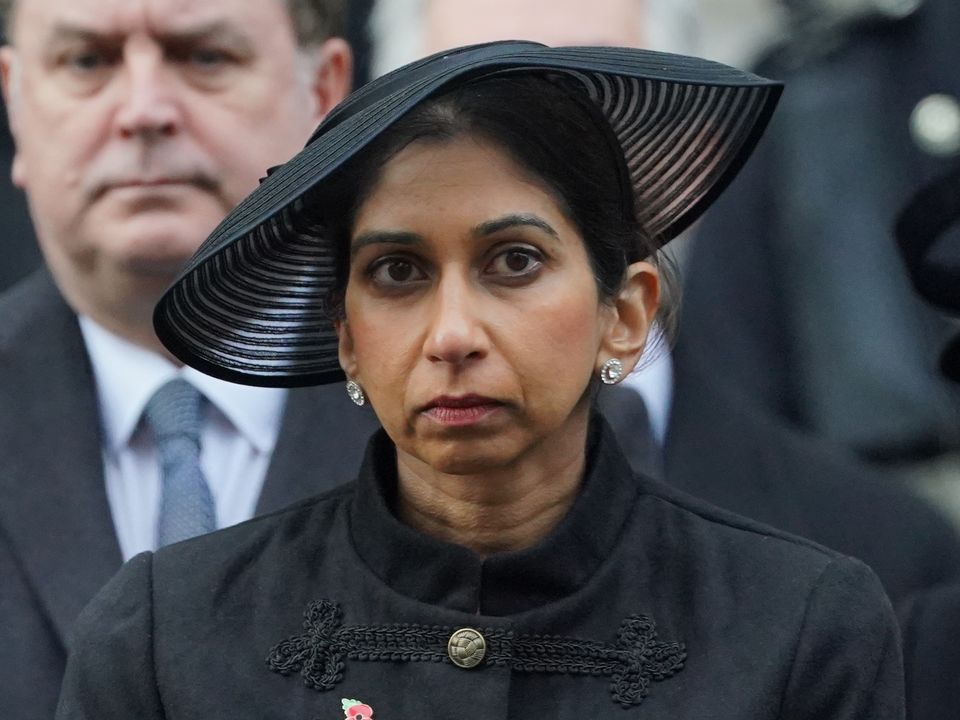 Suella Braverman has been sacked as home secretary (Jonathan Brady/PA)